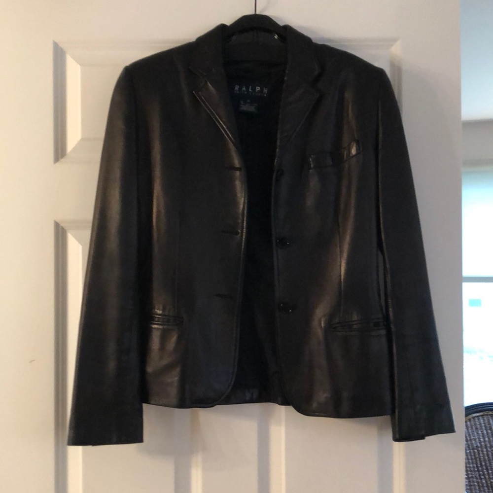 Ralph Lauren leather blazer